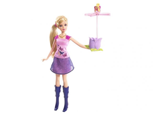 Barbie a květina s vílou Thumbelinou  