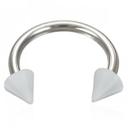 Piercing bílý