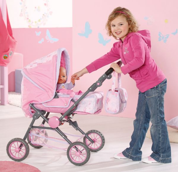 Kombinovaný kočárek pro Baby born panenku