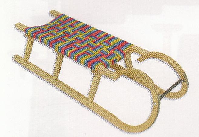 Dětské sáňky - dřevěné 119 cm 