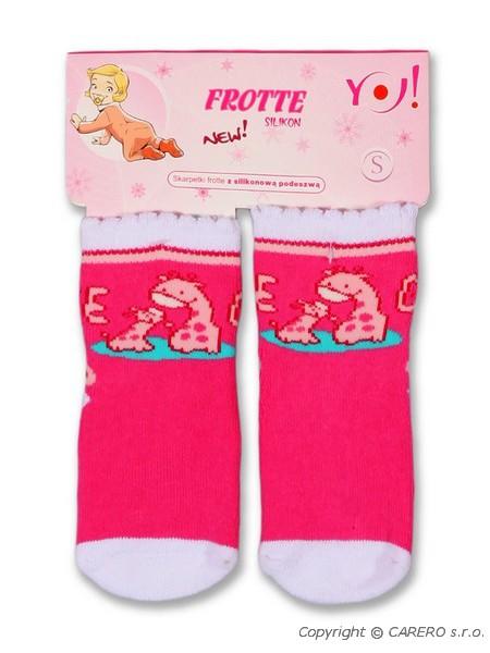 Froté protiskluzové ponožky 3-6m