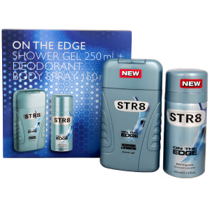 STR8 On The Edge - sprchový gel 250 ml + deodorant ve spreji 150 ml