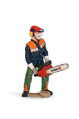 Dřevorubec s řetězovou pilou Schleich  