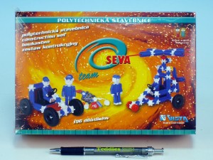 Stavebnice Seva Team plast 196ks v krabici 21x15x6cm