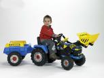 Traktor New Holland + nakladač + přívěs 
