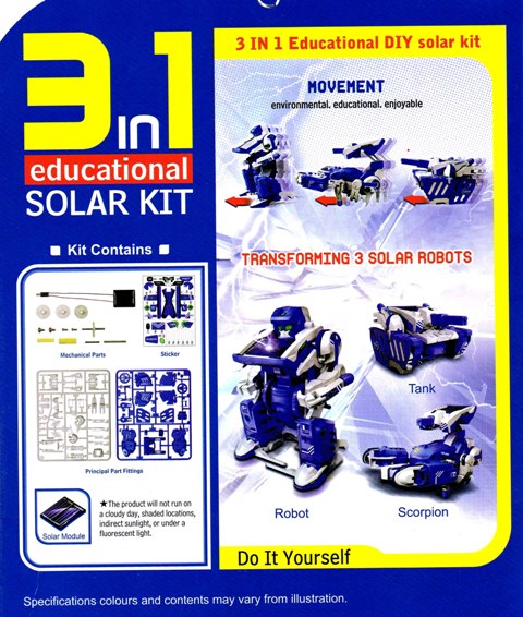 SOLÁRNÍ STAVEBNICE ROBOT 3v1
