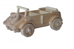 Dřevěné auto - jeep německý 
