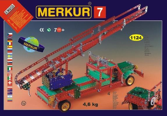 MERKUR 7 stavebnice 1124d. 4 vrstvy