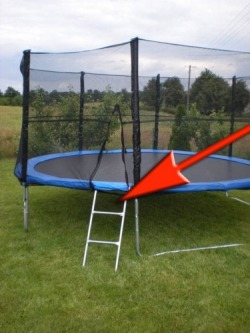 Schůdky- žebřík k trampolíně 150 - 525 cm