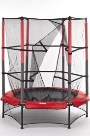 TRAMPOLÍNA s ochranou síťí 140 cm červená se SÍŤÍ  - Výprodej !