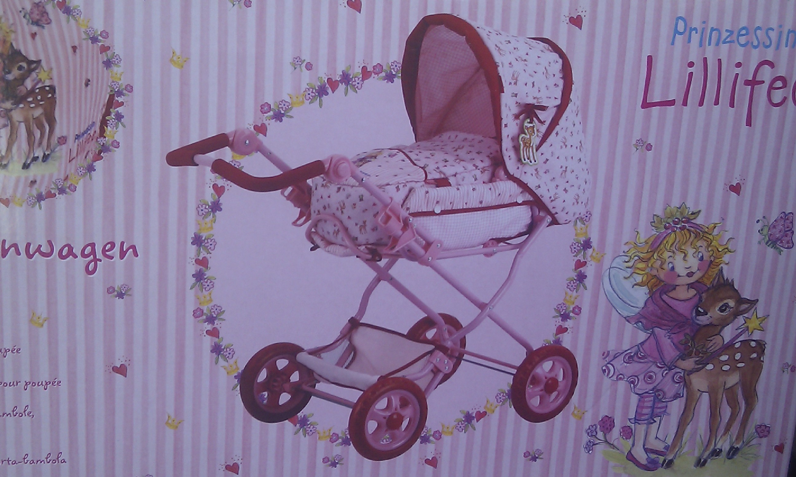 Kočárek pro panenky Liiliffe Prinzessin 