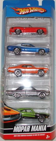 Mattel HOT WHEELS Auto kovová sada 5ks Mopar Mania
