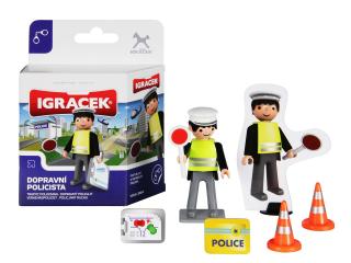 Igráček  dopravní policista - mini set