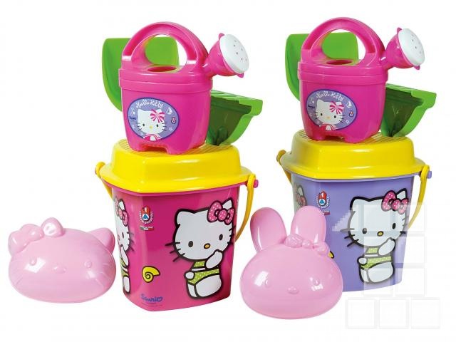 Sada na písek Hello Kitty s kyblíčkem srdíčko