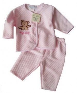 Kojenecký komplet Bumble Bear big bear růžový