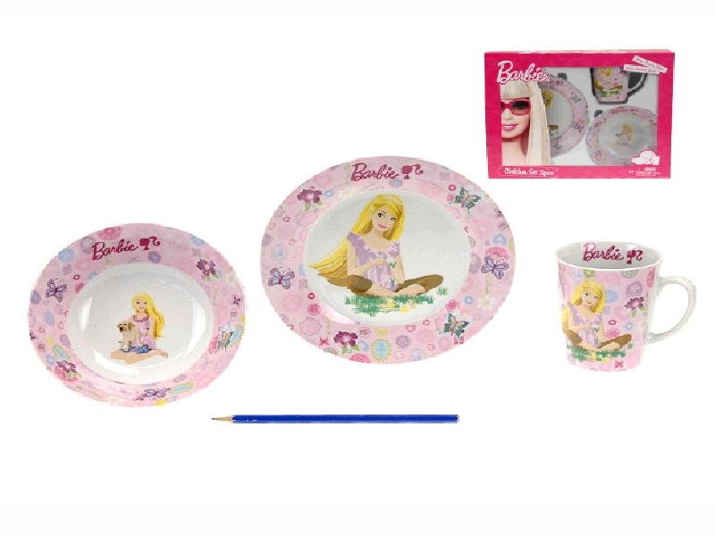 Jídelní porcelánová sada Barbie