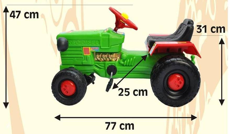 Dětský šlapací traktor 145 cm