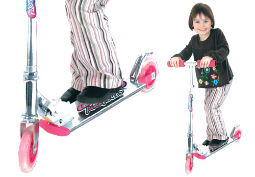 Eppe Svítíci mini scooter růžový koloběžka