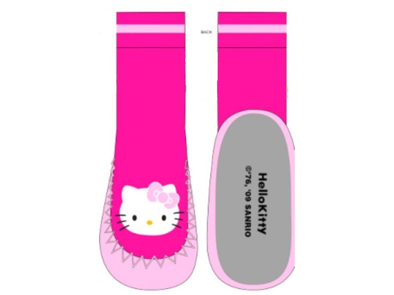 Ponožky s podrážkou- bačkory Hello Kitty