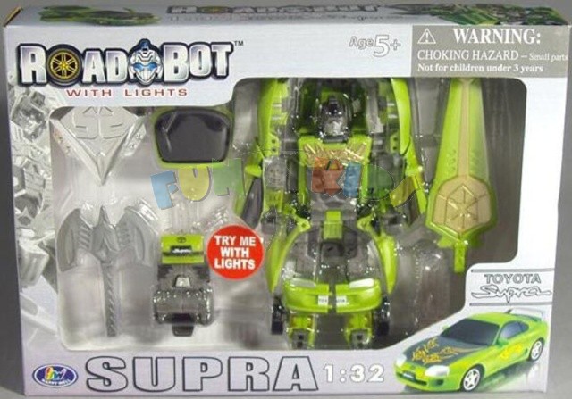 Mac Toys Road Bot Robot Toyota Supra 1:32 transformer