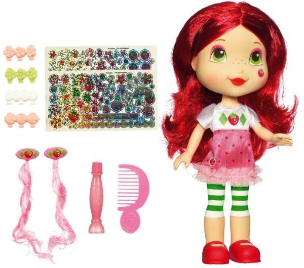 Jahůdka česací s doplňky - Strawberry Shortcake