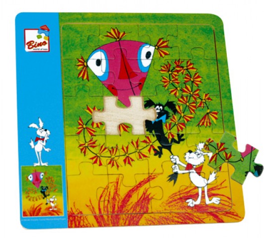 Dřevěné Puzzle na desce - Štaflík a Špagetka