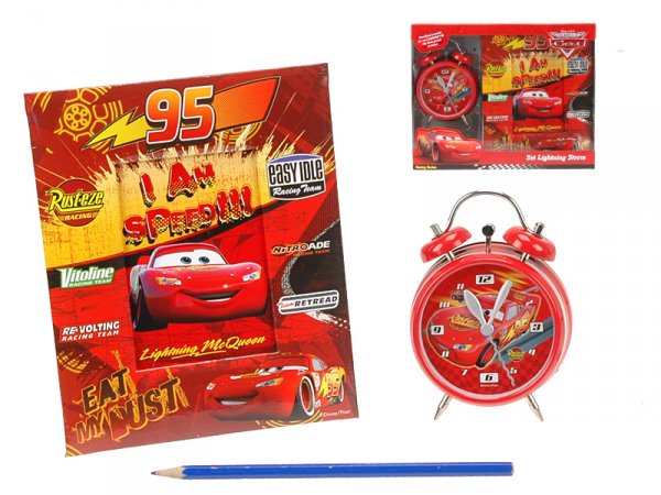 Sada CARS - budík a fotorámeček v krabičce