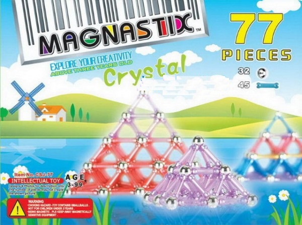 MAGNETICKÁ STAVEBNICE 77DÍLKŮ