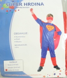Karnevalový kostým - Šaty Super hrdina M