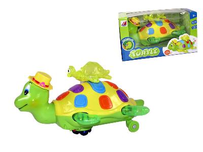 Želva narážecí se světlem a zvukem 24cm na baterie