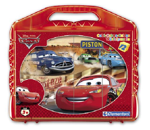 Kostky Kufřík(12kostek)-Cars