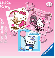 Puzzle Hello Kitty 3 kusy