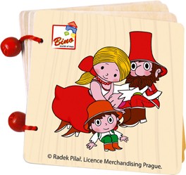 Dřevěná knížka s Rumcajsem