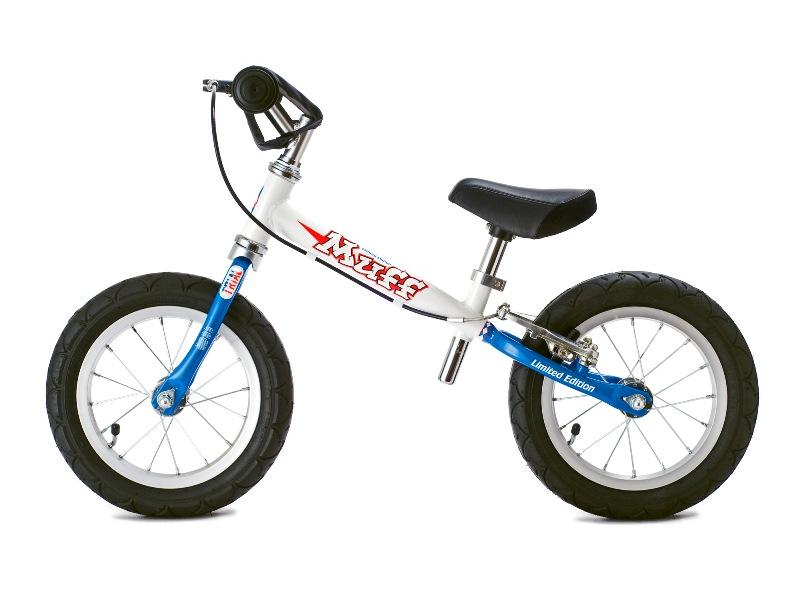 Odrážedlo Muff modro bílé