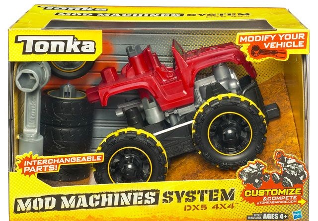 Tonka - skládací auta na setrvačník-červené