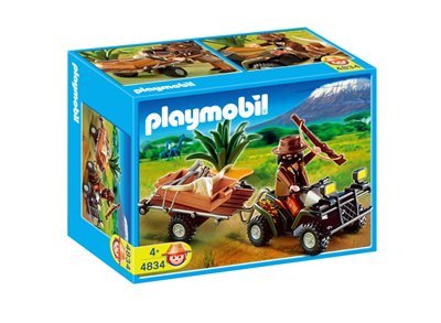 Playmobil 4834 Pytlák na čtyřkolce s přívěsem pro lup