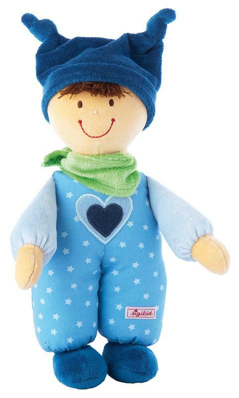 Panenka BABY DOLLY látková modrá (24 cm) sigikid