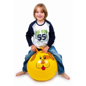 Dětský nafukovací míč hopsadlo pes s úchyty 45 cm 