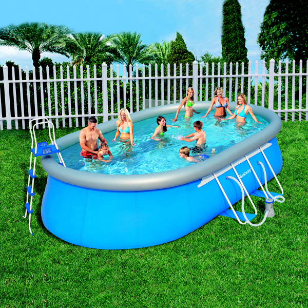Bazén BESTWAY Oval Fast Set 366 x 610 cm 