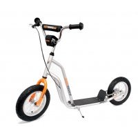 Koloběžka giga rider 100 - silver/orange