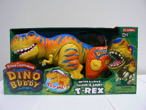 T-Rex na dálk. ovládání, zvuk+světlo, 4AA baterie