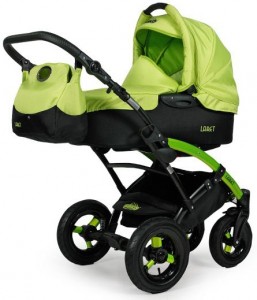 Kombinovaný kočárek Tako Laret green/black - slunečník zdarma