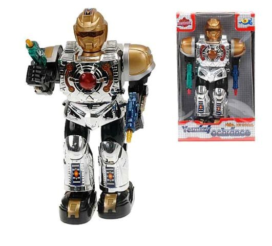 Chodící robot se světlem a zvukem