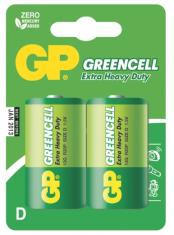 Baterie GP Greencell R20 (D, velké mono), 2 ks v blistru