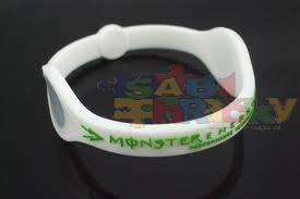 Náramek Power Balance MONSTER průhledná bílá