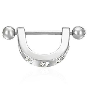 Piercing bílé kamínky