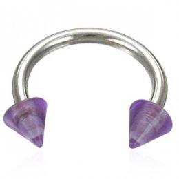 Piercing fialový