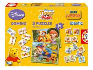  Disney Medvídek Pú - domino, puzzle,pexeso  