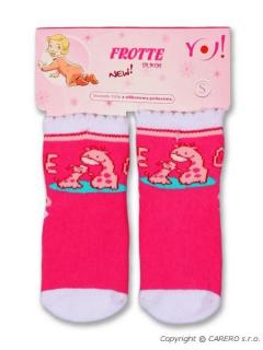 Froté protiskluzové ponožky 3-6m
