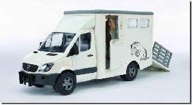 Bruder BRUDER 2533 Mercedes-Benz Sprinter přepravník koní + 1 kůň
